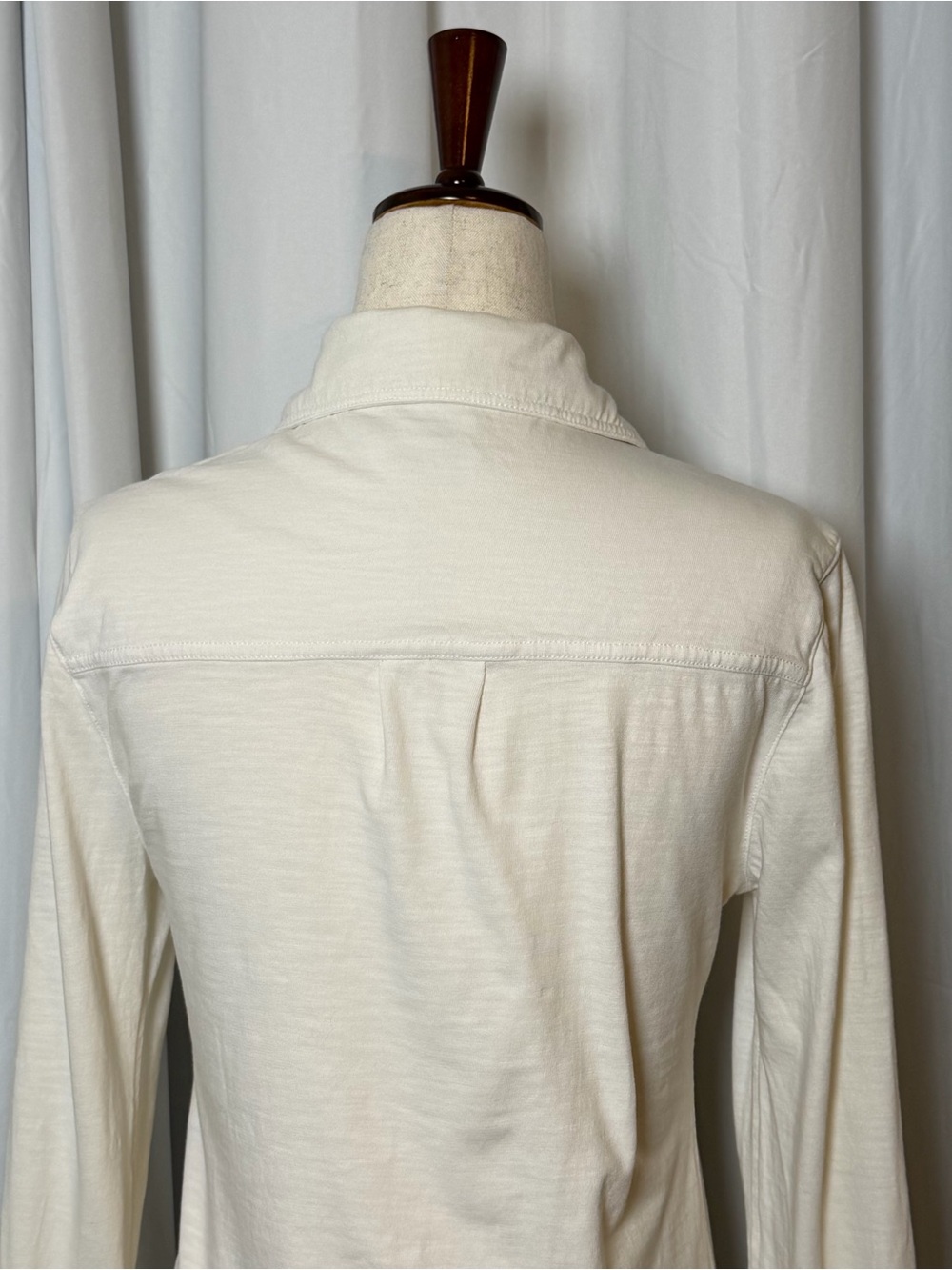 Faherty Sunwashed Knit Shirt White Organic Cotton Small - Picture 8 of 12
